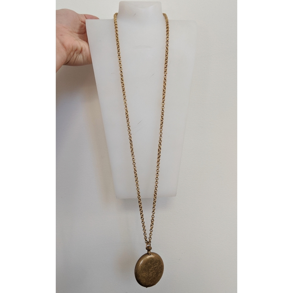 Erica Weiner Vintage Locket Chain Necklace
